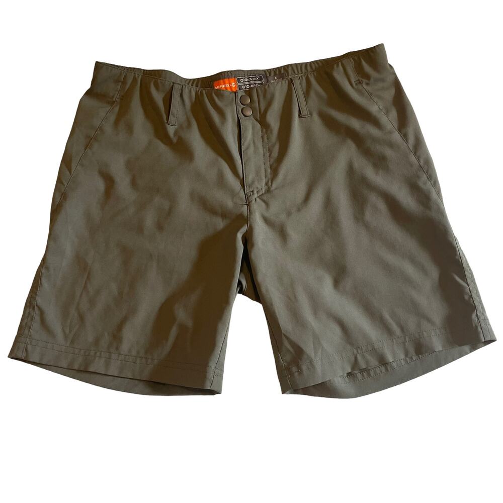 Merrell Opti Wick Shorts Olive Green Size 6 UPF 50+